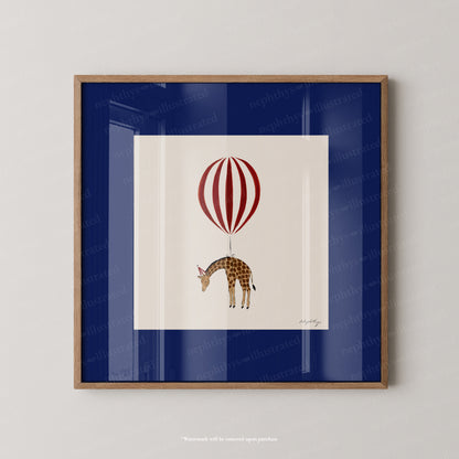 Giraffe Balloon Personalised