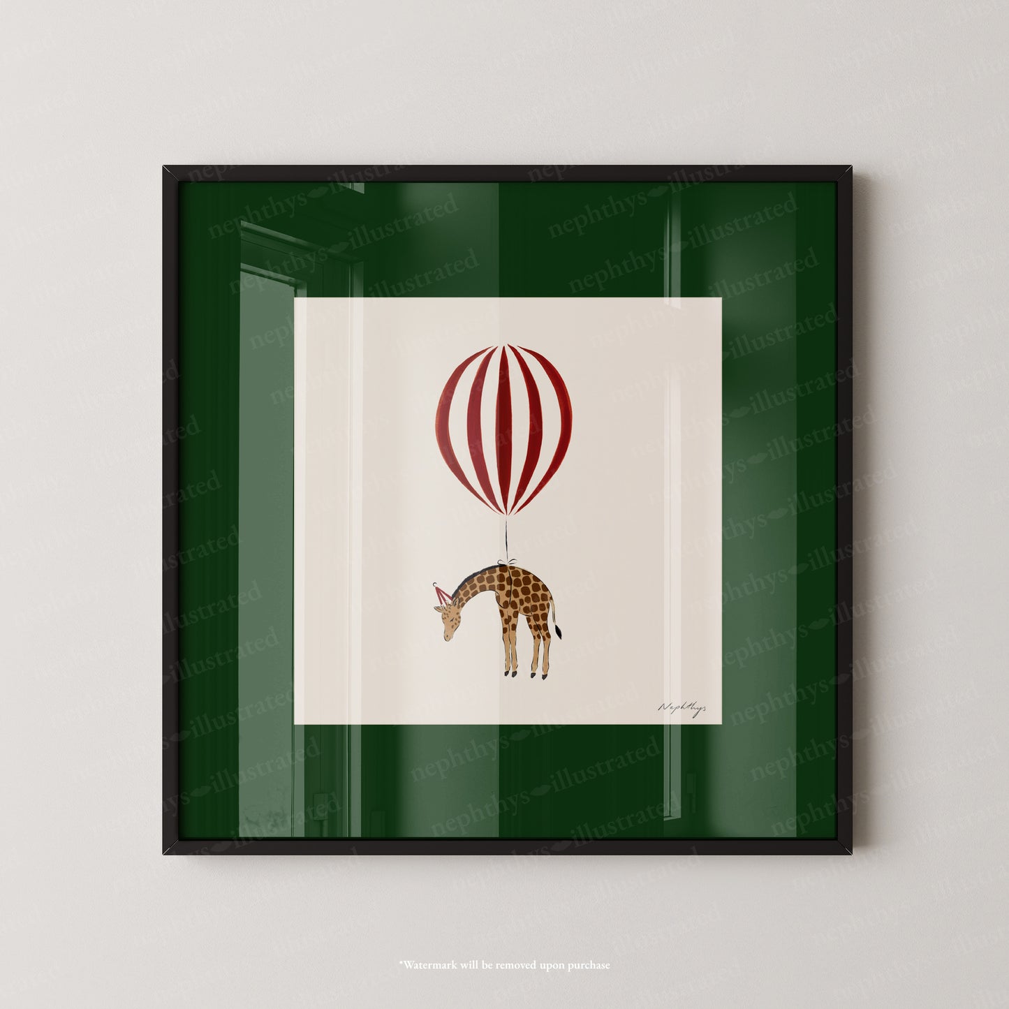 Giraffe Balloon Personalised