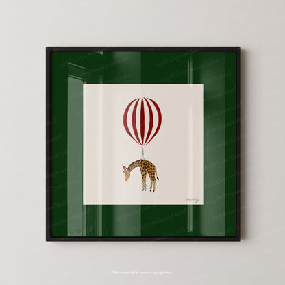 Giraffe Balloon Personalised