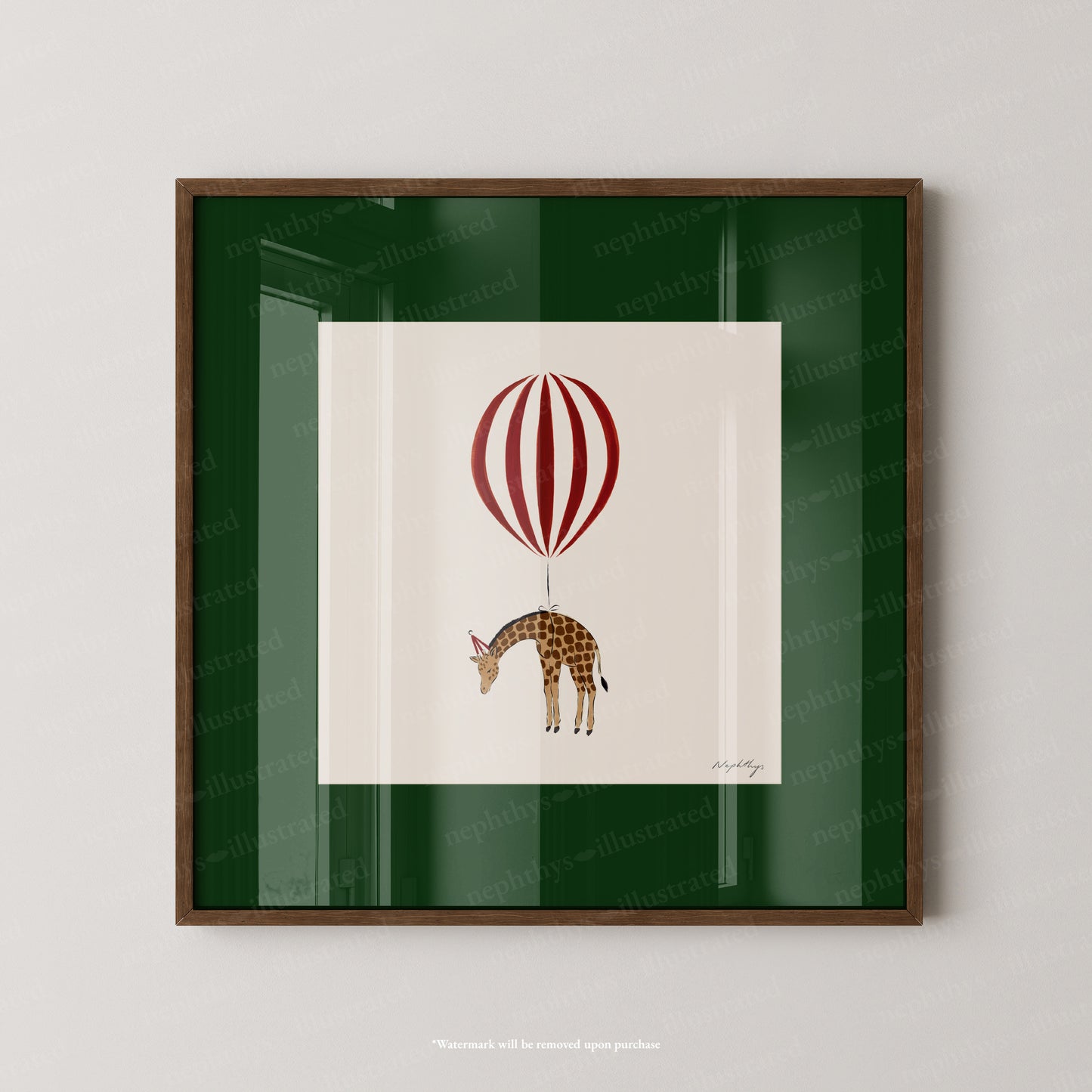 Giraffe Balloon Personalised