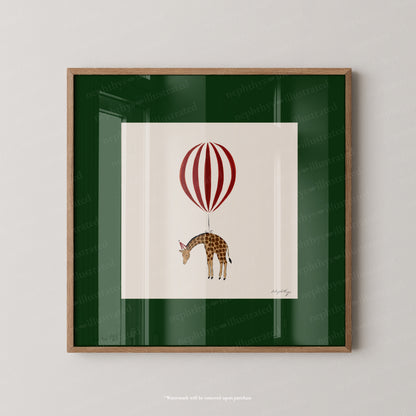 Giraffe Balloon Personalised