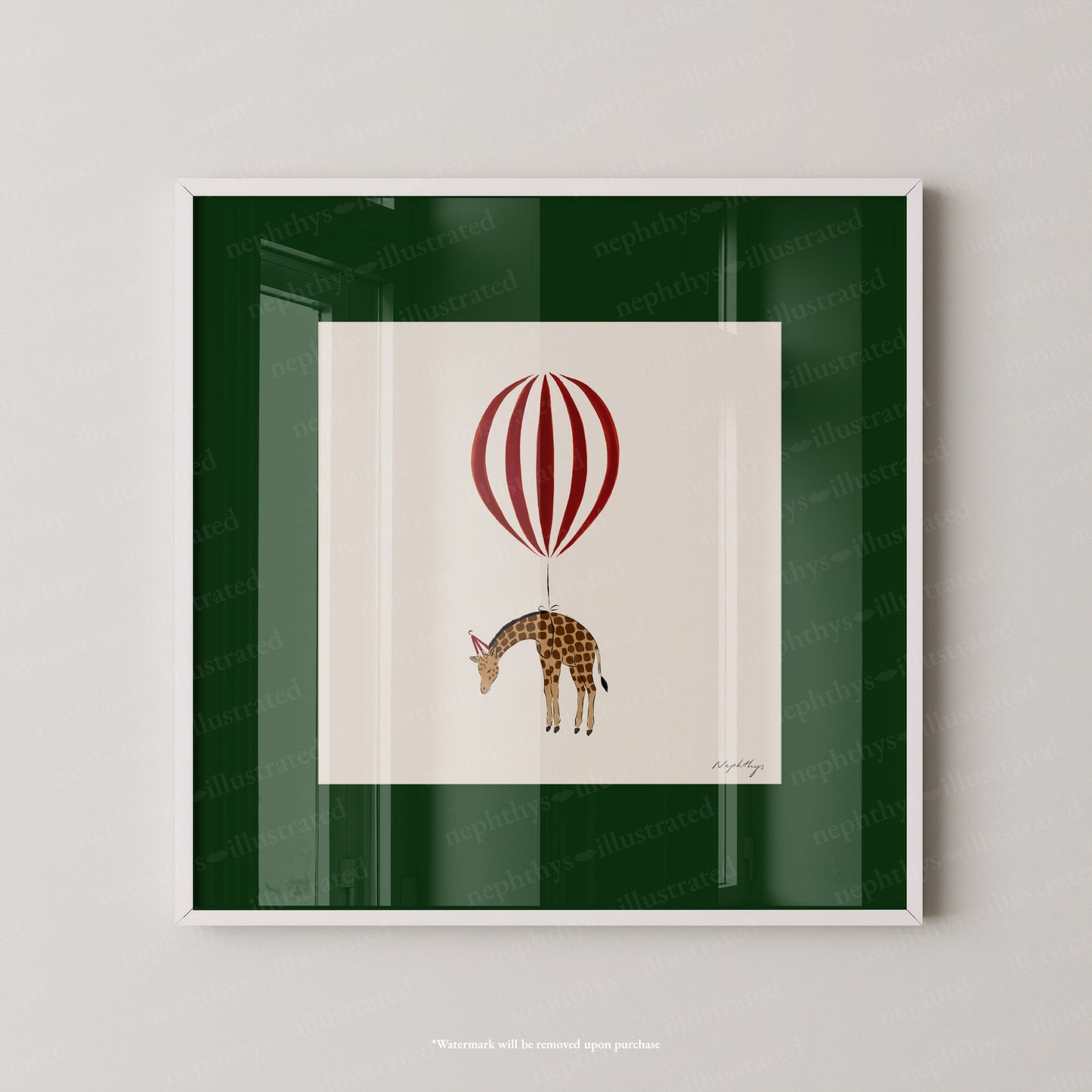 Giraffe Balloon Personalised