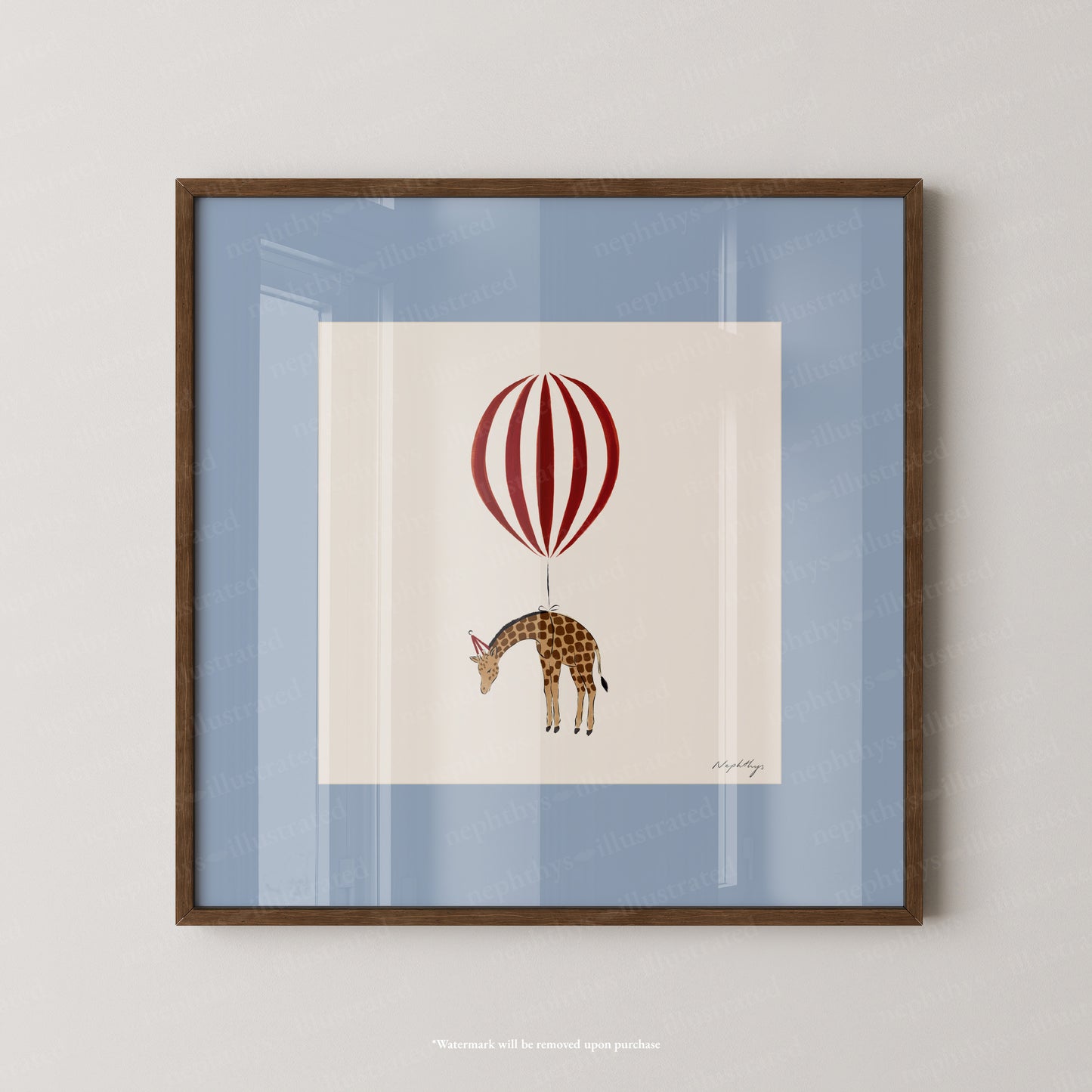 Giraffe Balloon Personalised