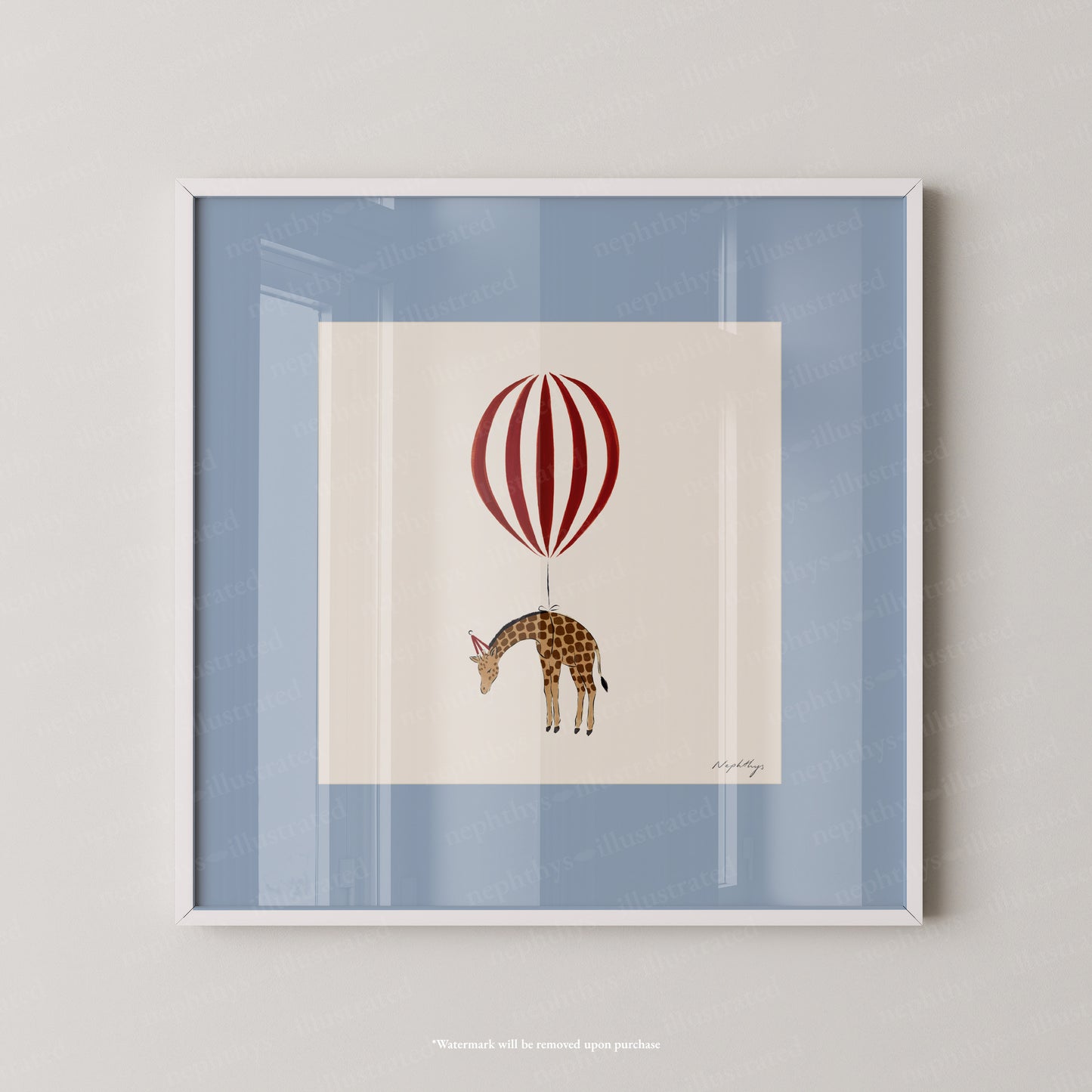 Giraffe Balloon Personalised