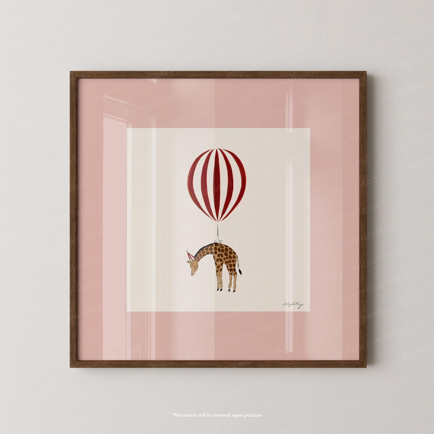 Giraffe Balloon Personalised