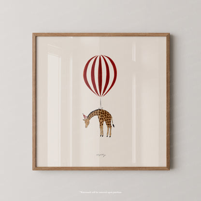 Giraffe Balloon Personalised