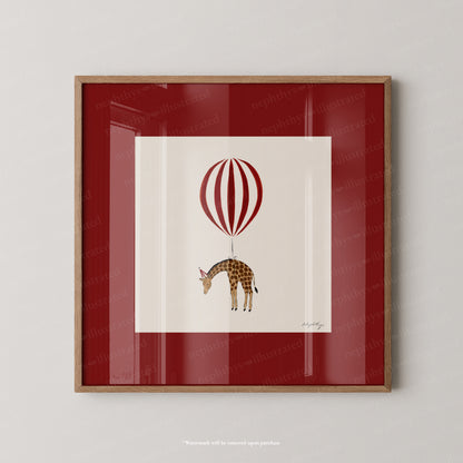 Giraffe Balloon Personalised