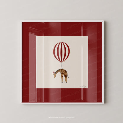 Giraffe Balloon Personalised