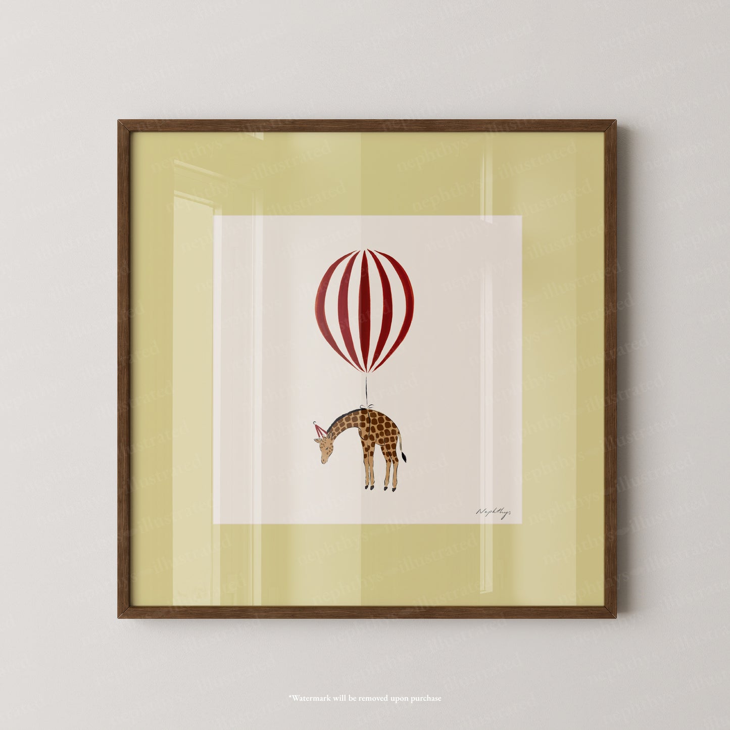 Giraffe Balloon Personalised