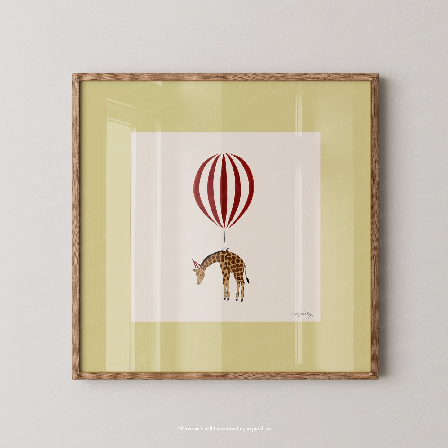 Giraffe Balloon Personalised