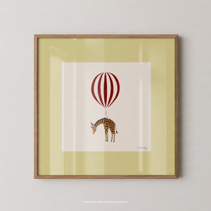 Giraffe Balloon Personalised