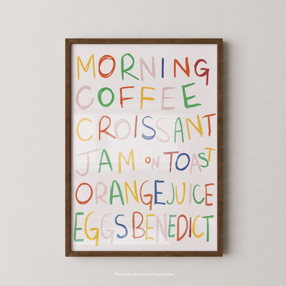 Good Morning Print