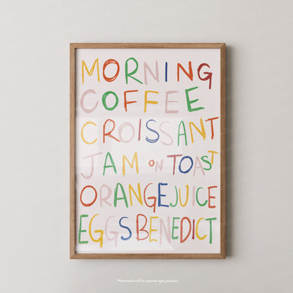 Good Morning Print