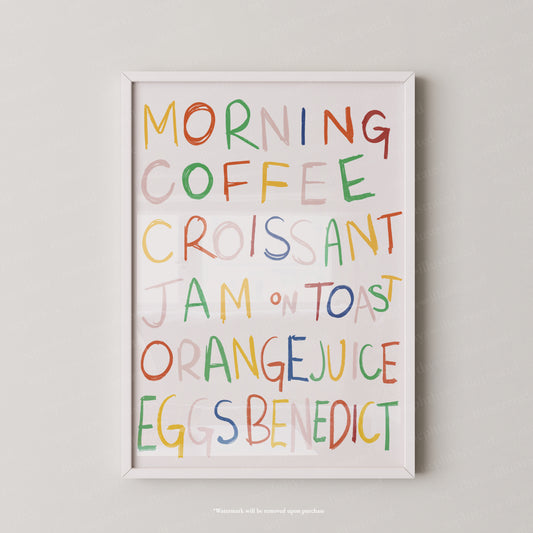 Good Morning Print