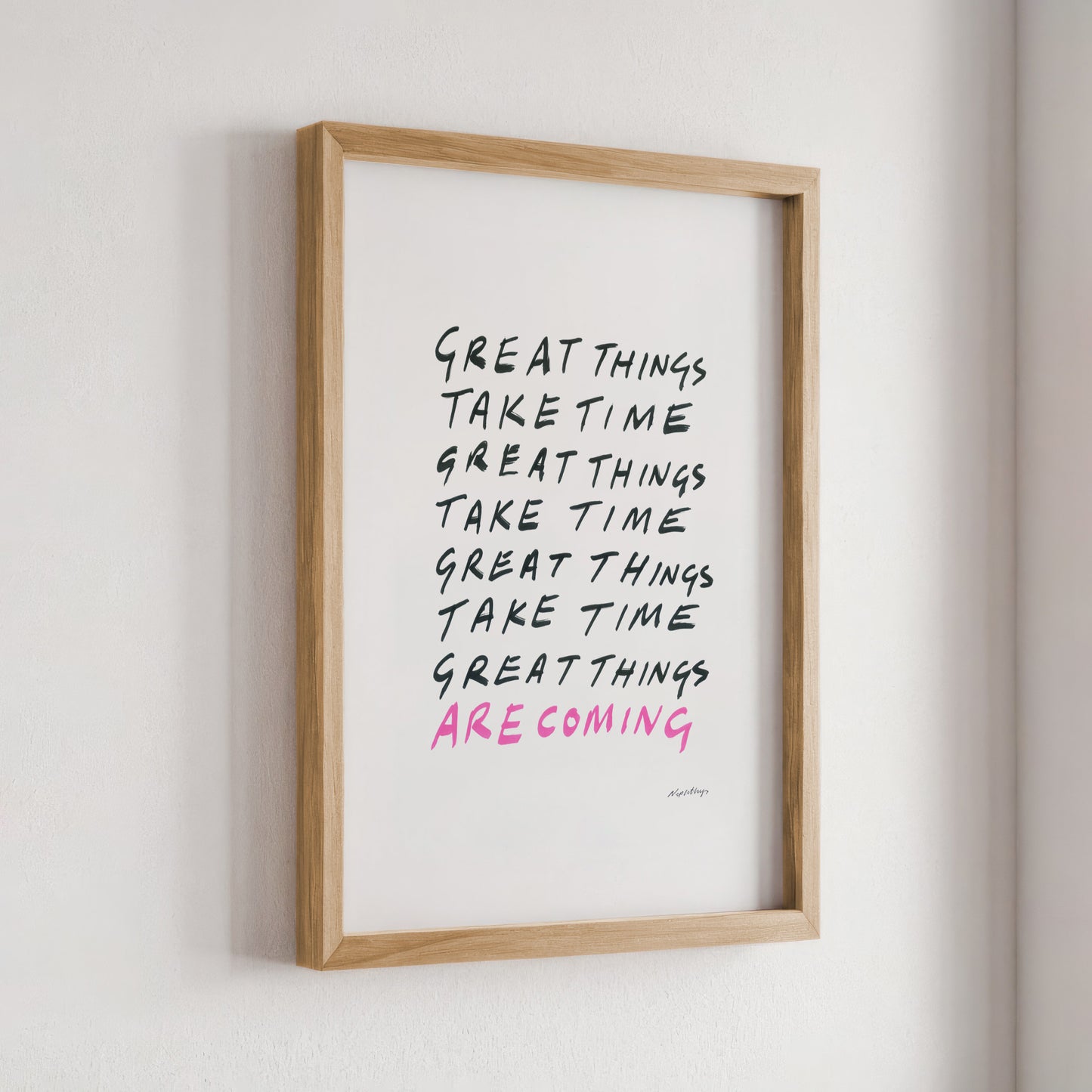 Great things take time