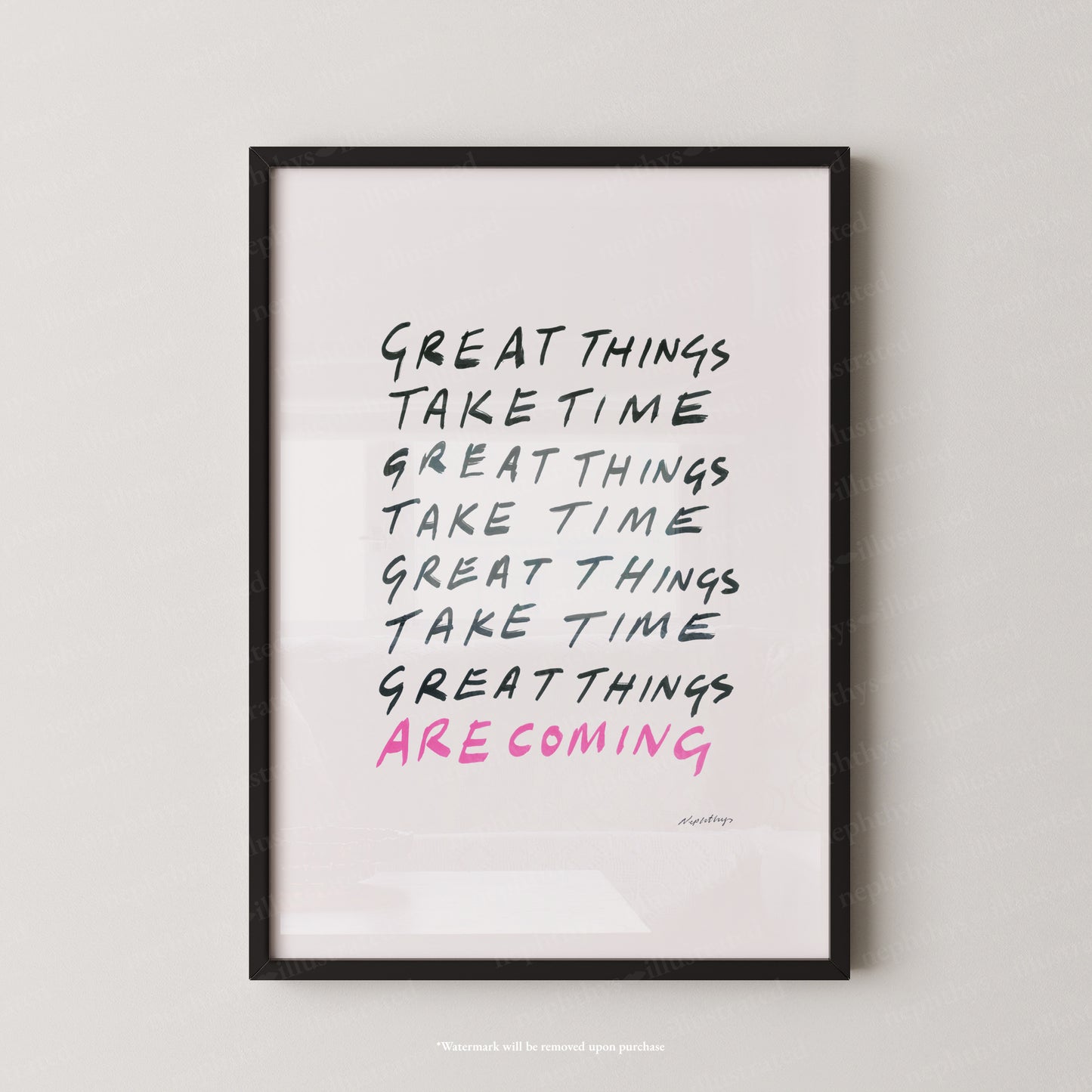 Great things take time