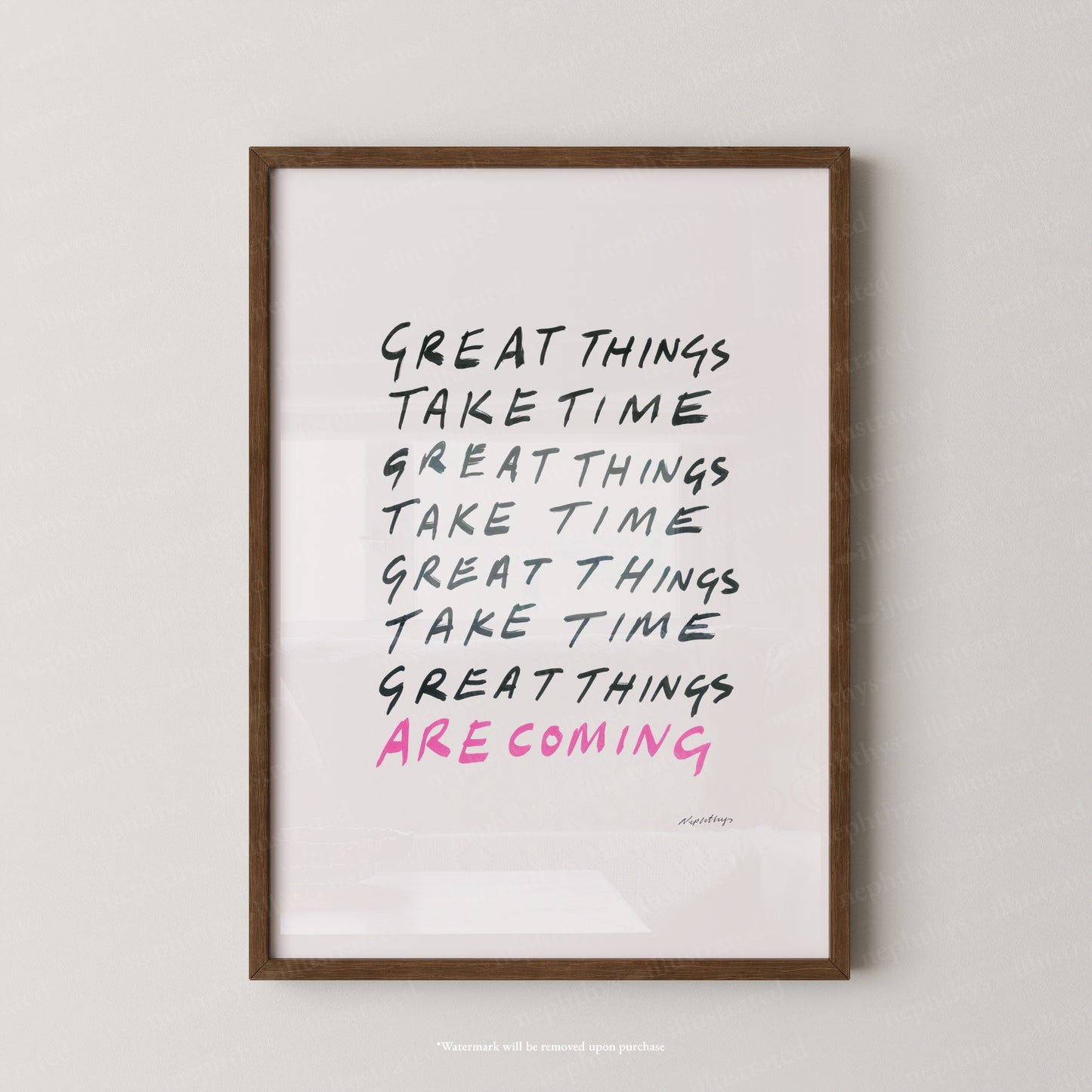 Great things take time