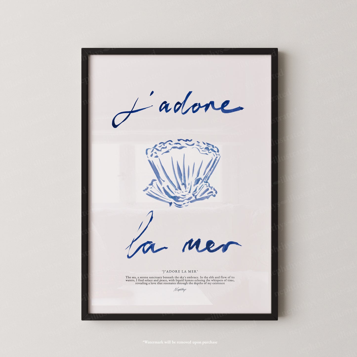 J'adore La Mer (Brushstroke)