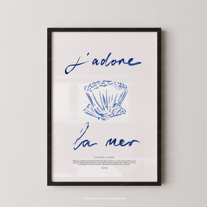 J'adore La Mer (Brushstroke)