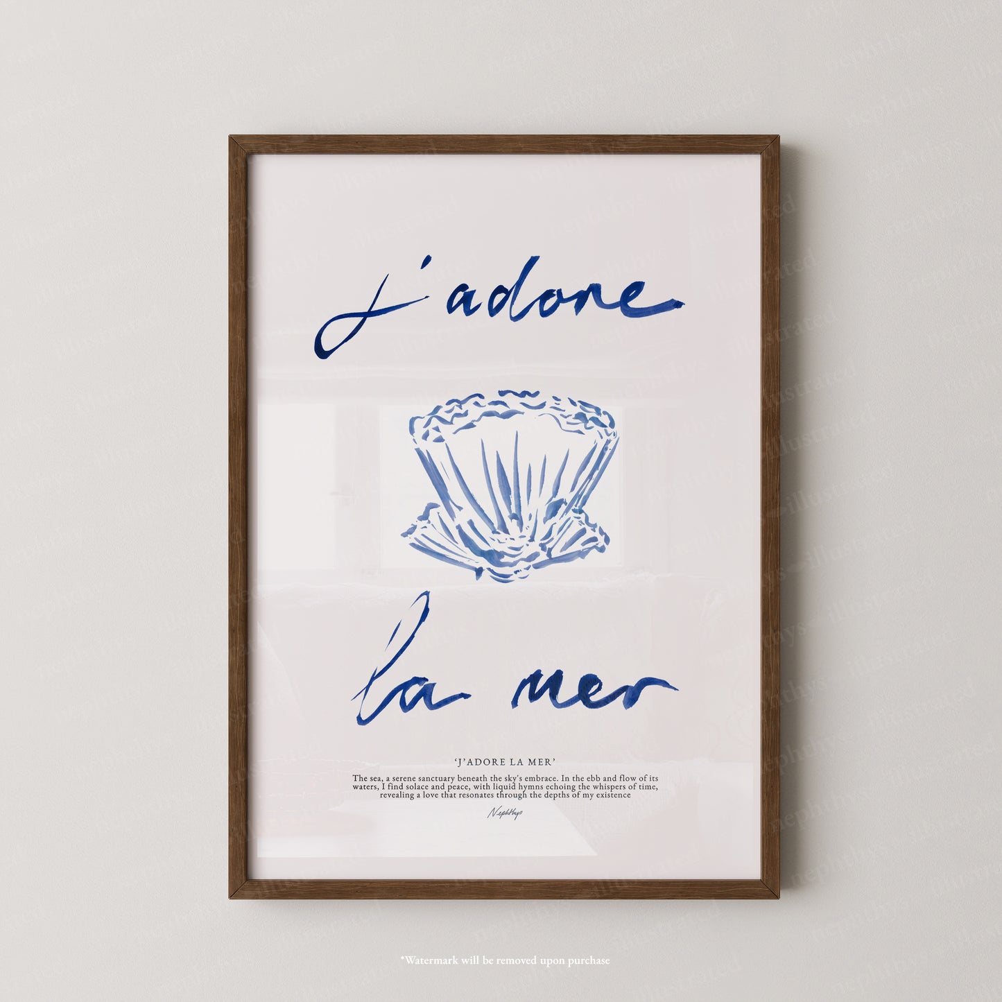 J'adore La Mer (Brushstroke)