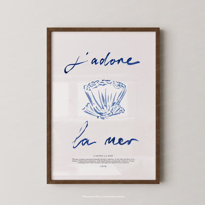 J'adore La Mer (Brushstroke)