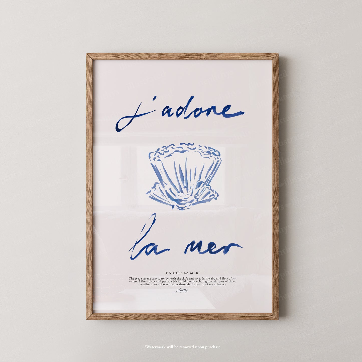 J'adore La Mer (Brushstroke)