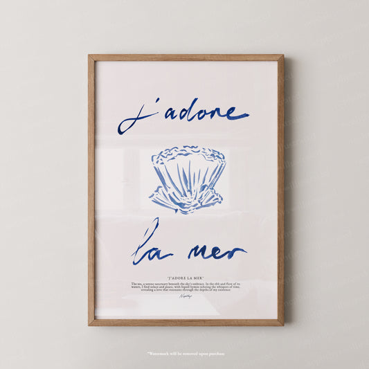 J'adore La Mer (Brushstroke)
