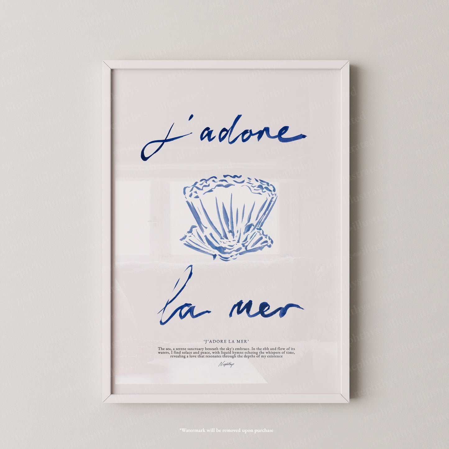 J'adore La Mer (Brushstroke)