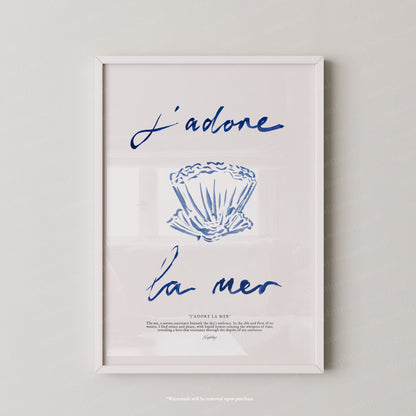 J'adore La Mer (Brushstroke)