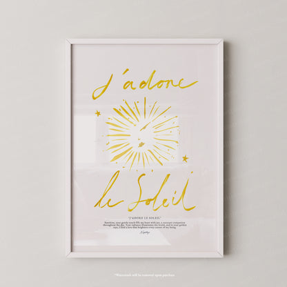 J'adore Le Soleil (Brushstroke Yellow)
