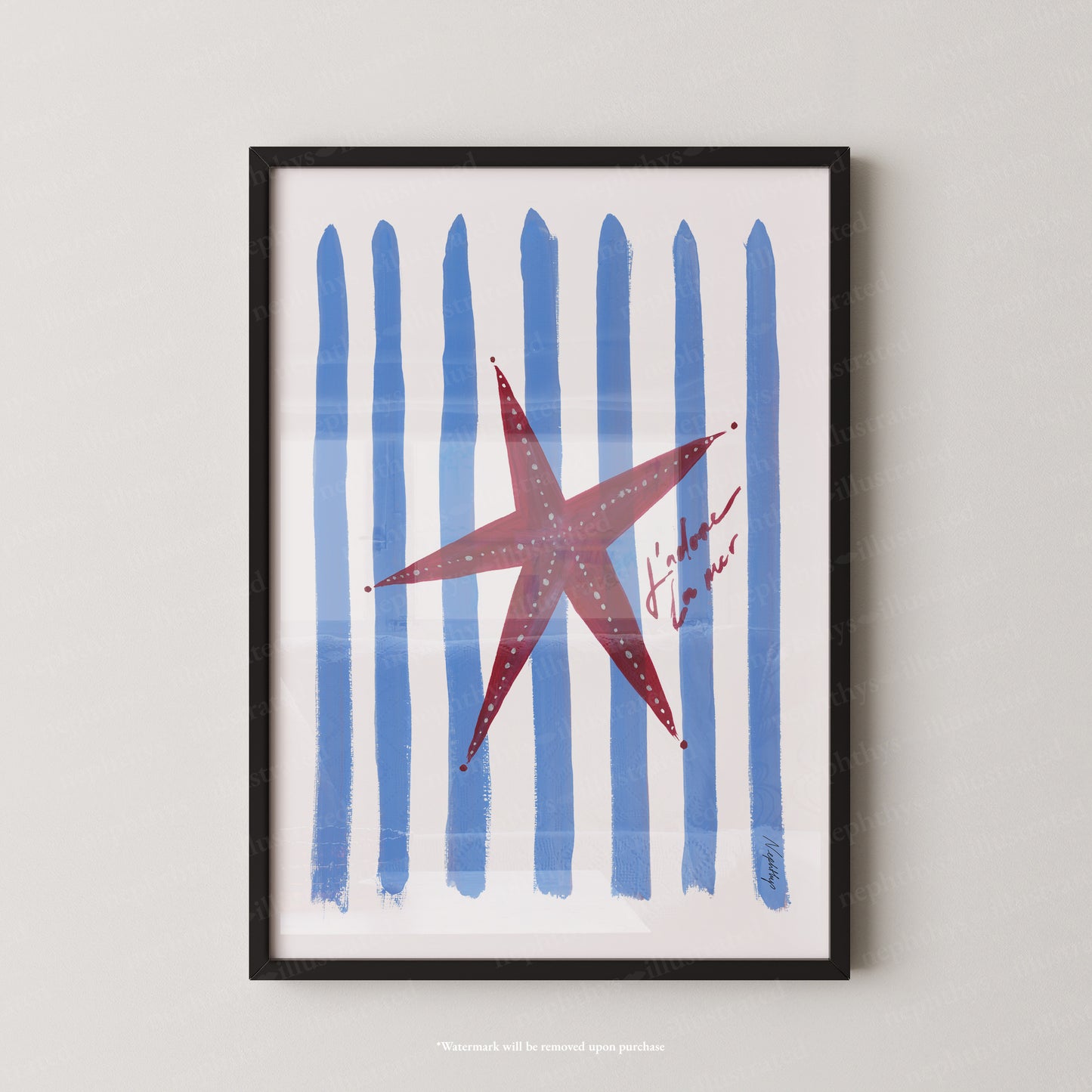 J'adore Starfish Print
