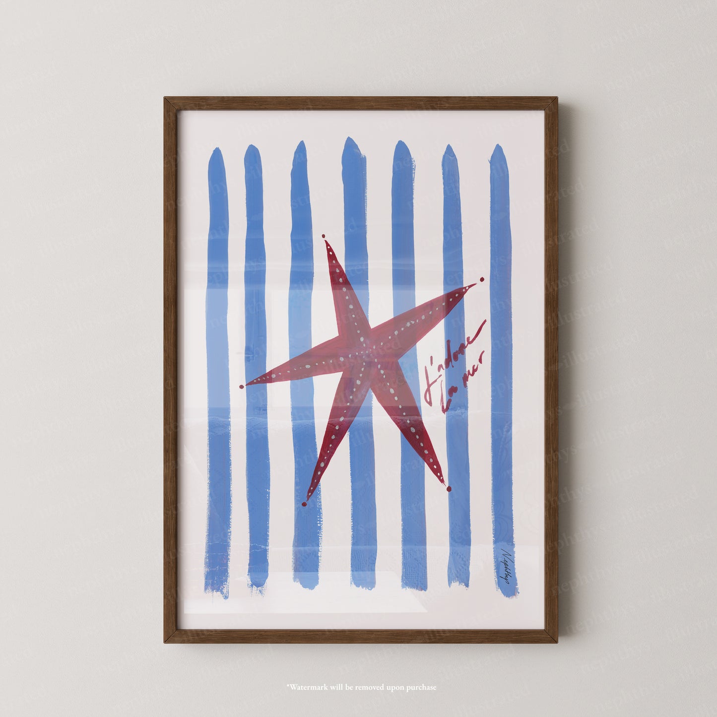 J'adore Starfish Print