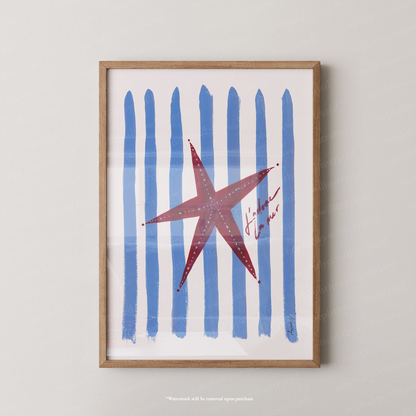 J'adore Starfish Print