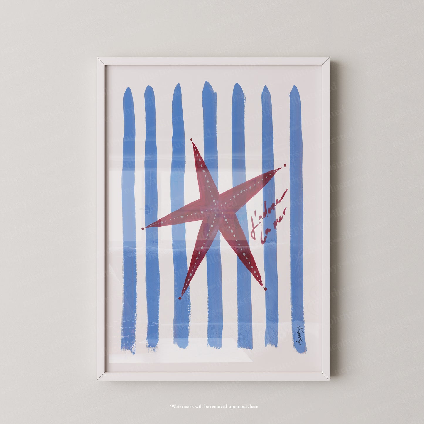 J'adore Starfish Print