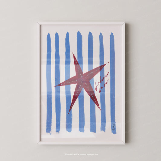 J'adore Starfish Print