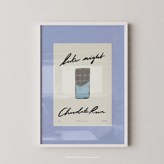 Late Night Chocolate Run Print