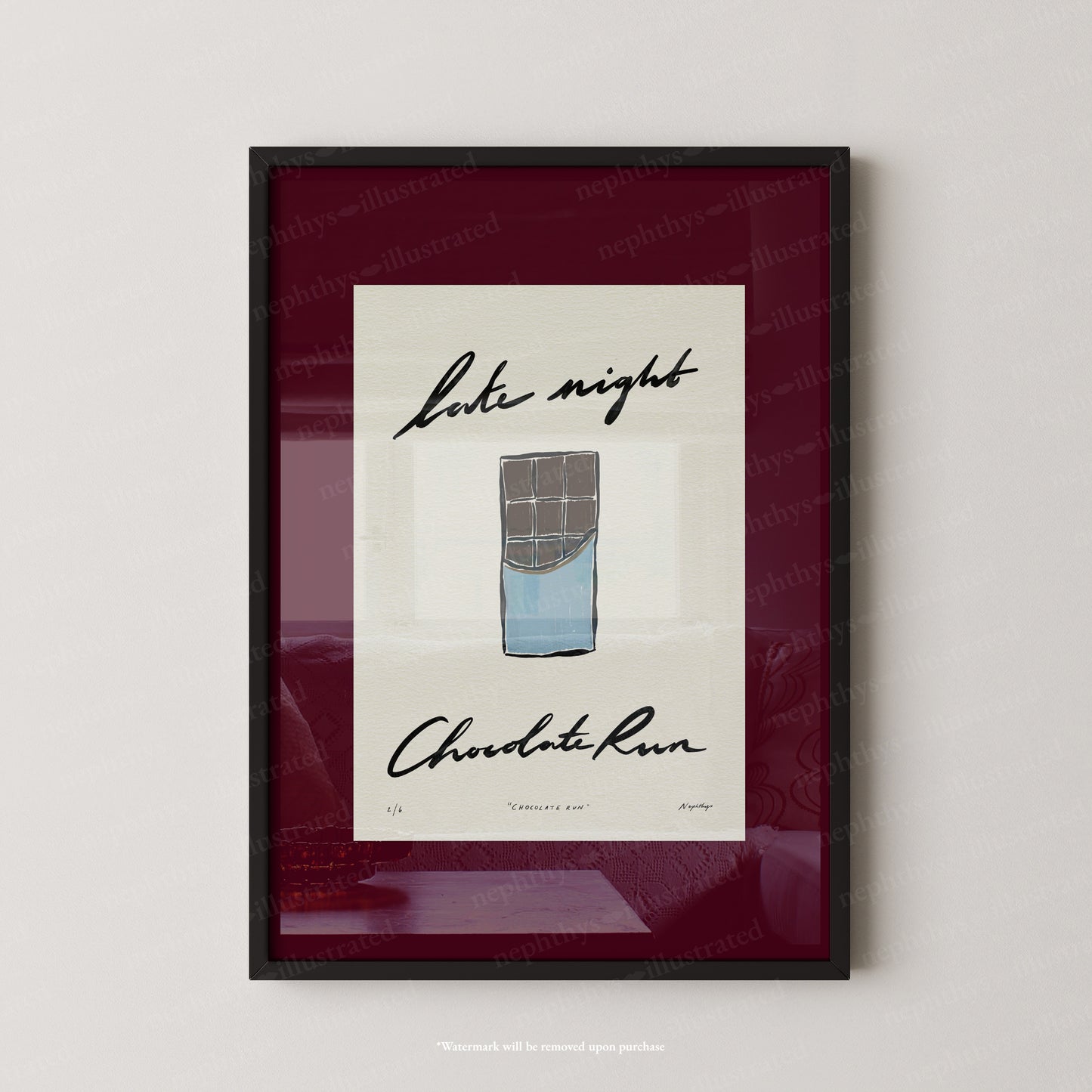 Late Night Chocolate Run Print