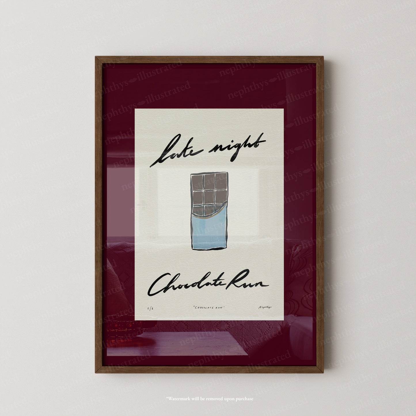 Late Night Chocolate Run Print