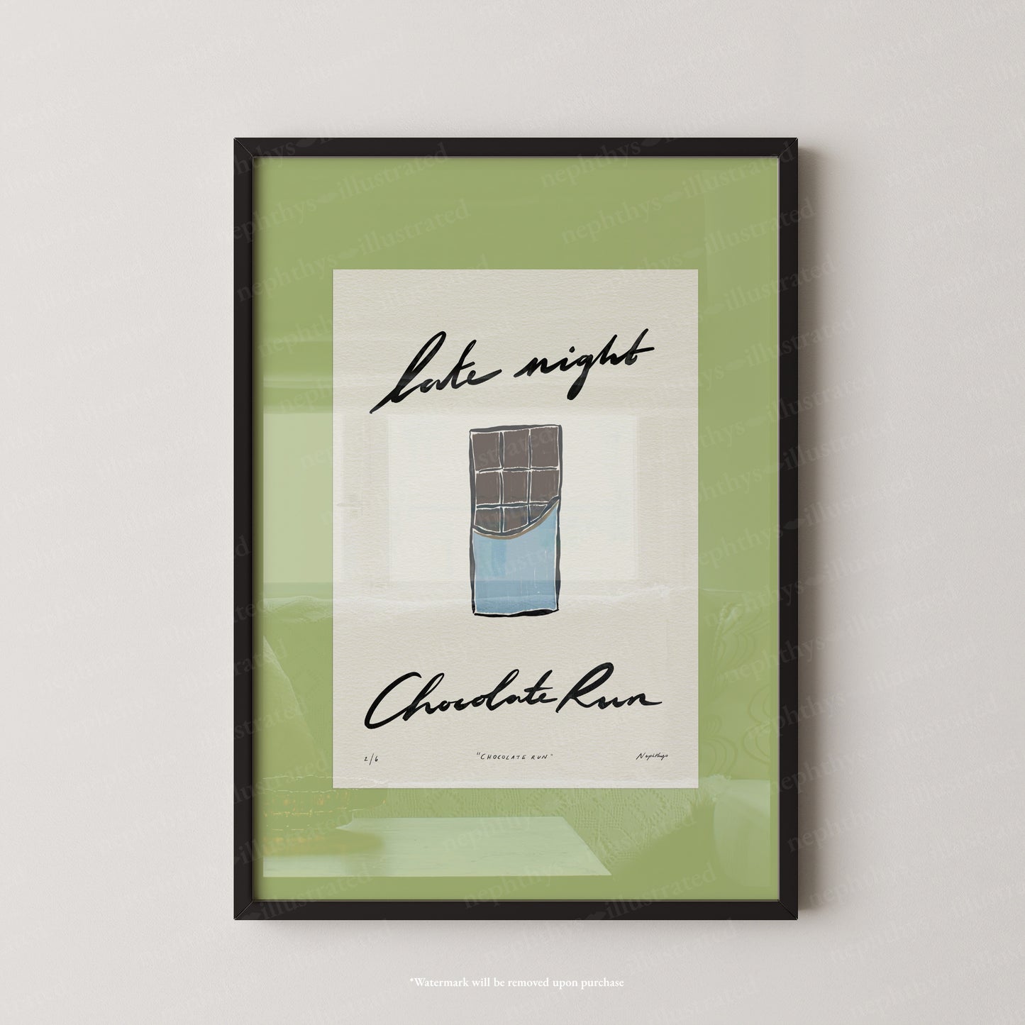Late Night Chocolate Run Print