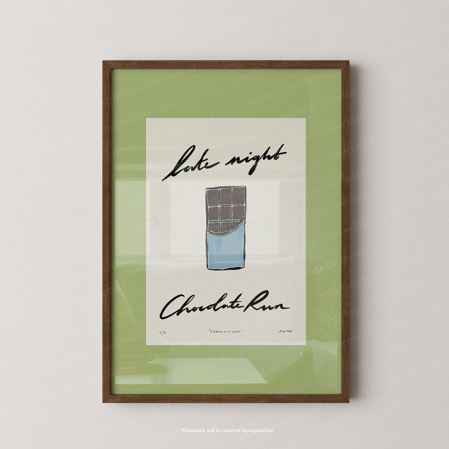 Late Night Chocolate Run Print