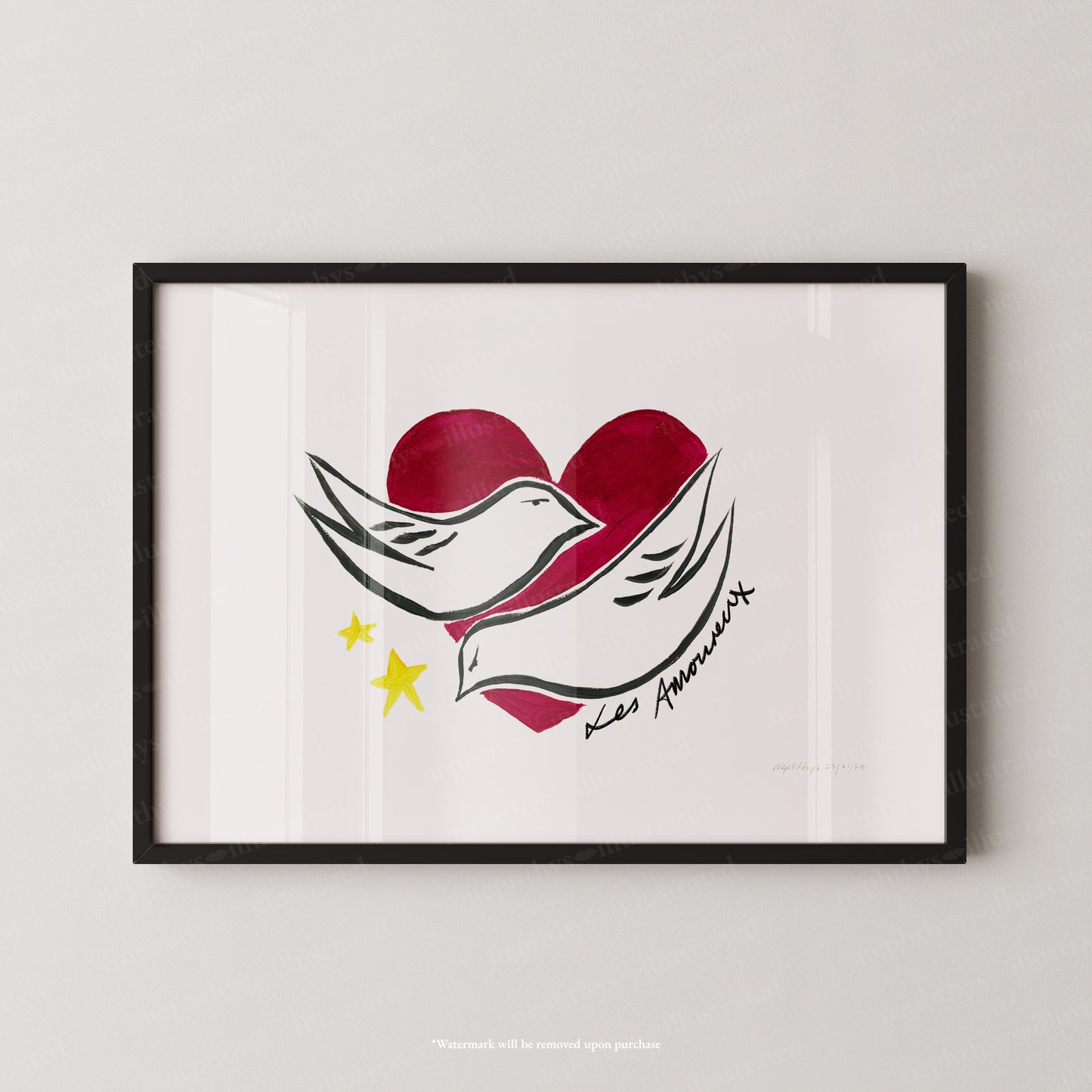 Les Amoureux Print
