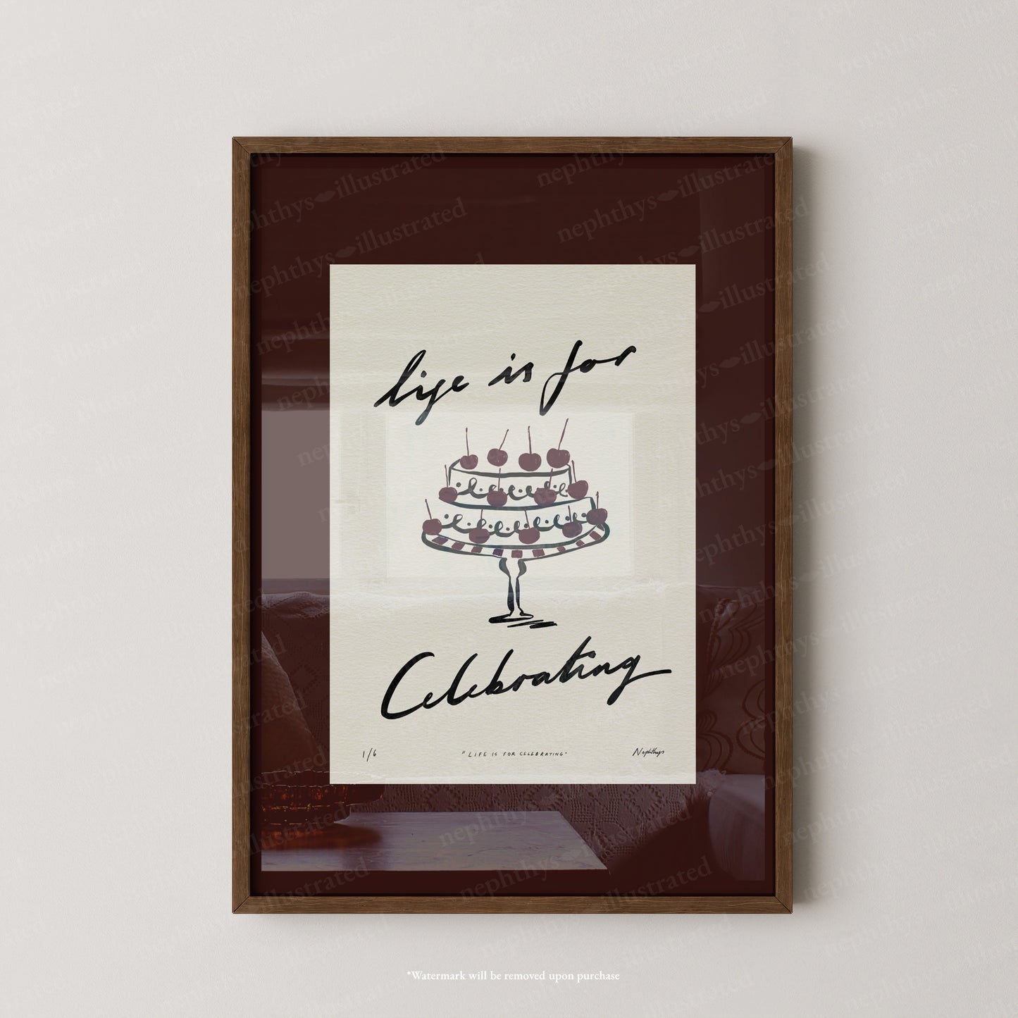 Life Is for Celebrating Print