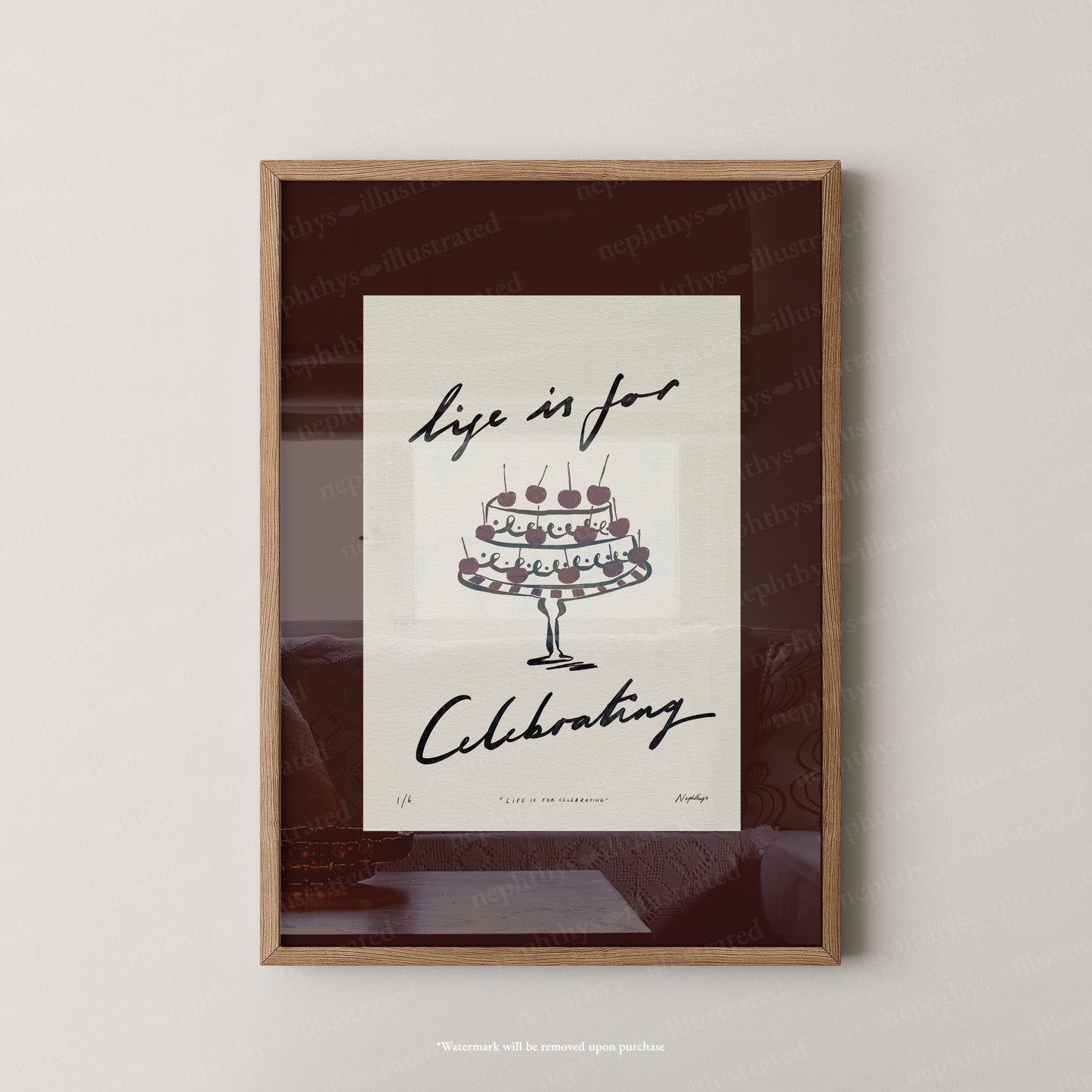 Life Is for Celebrating Print