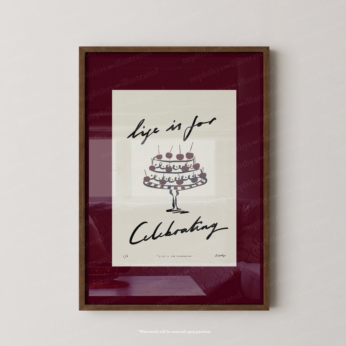 Life Is for Celebrating Print