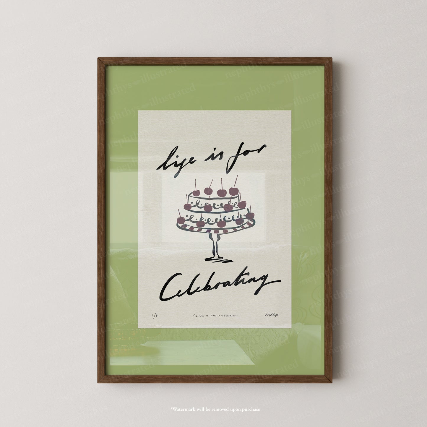 Life Is for Celebrating Print