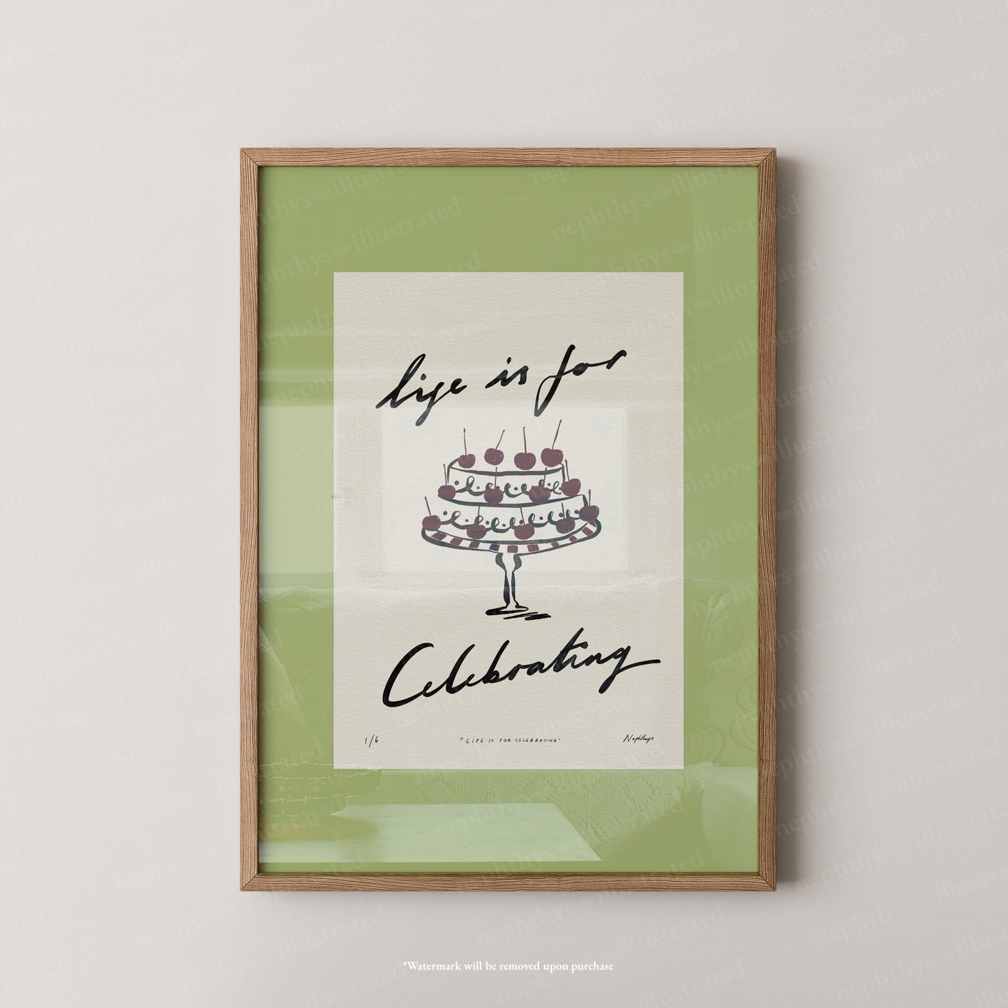 Life Is for Celebrating Print