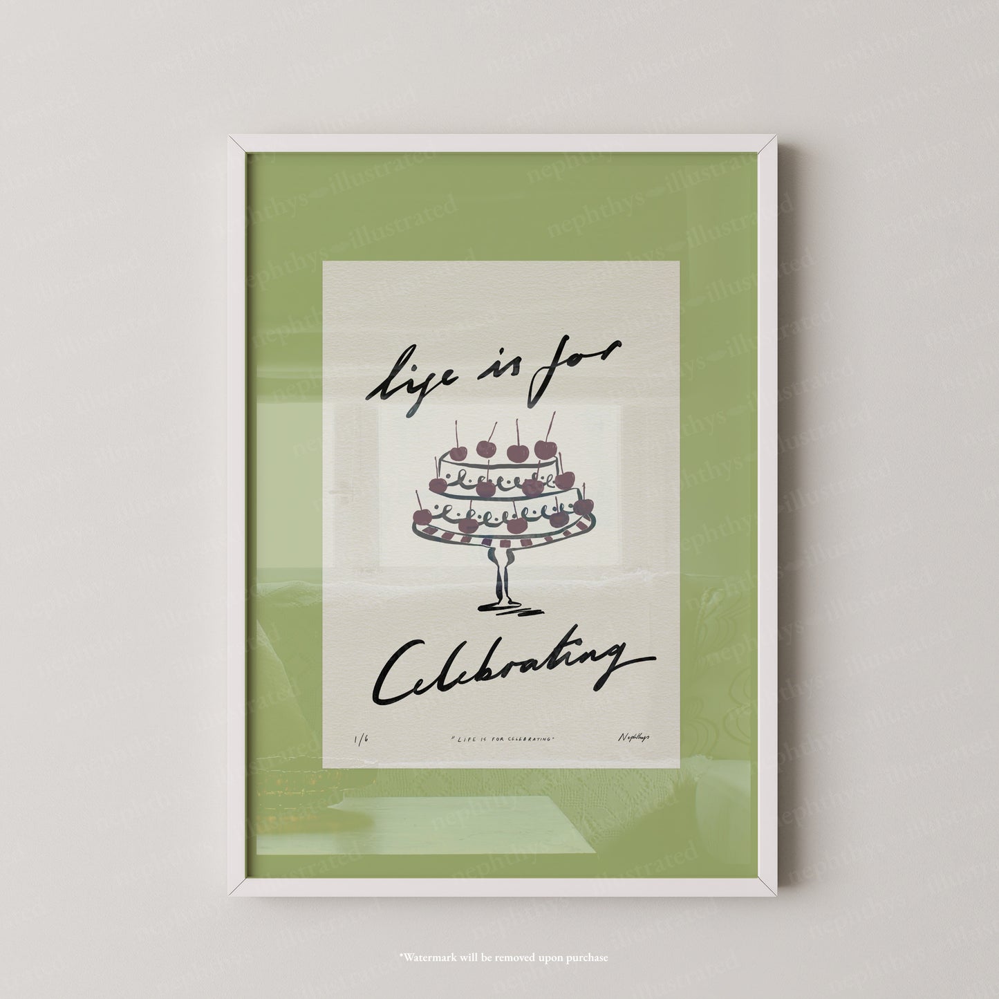Life Is for Celebrating Print