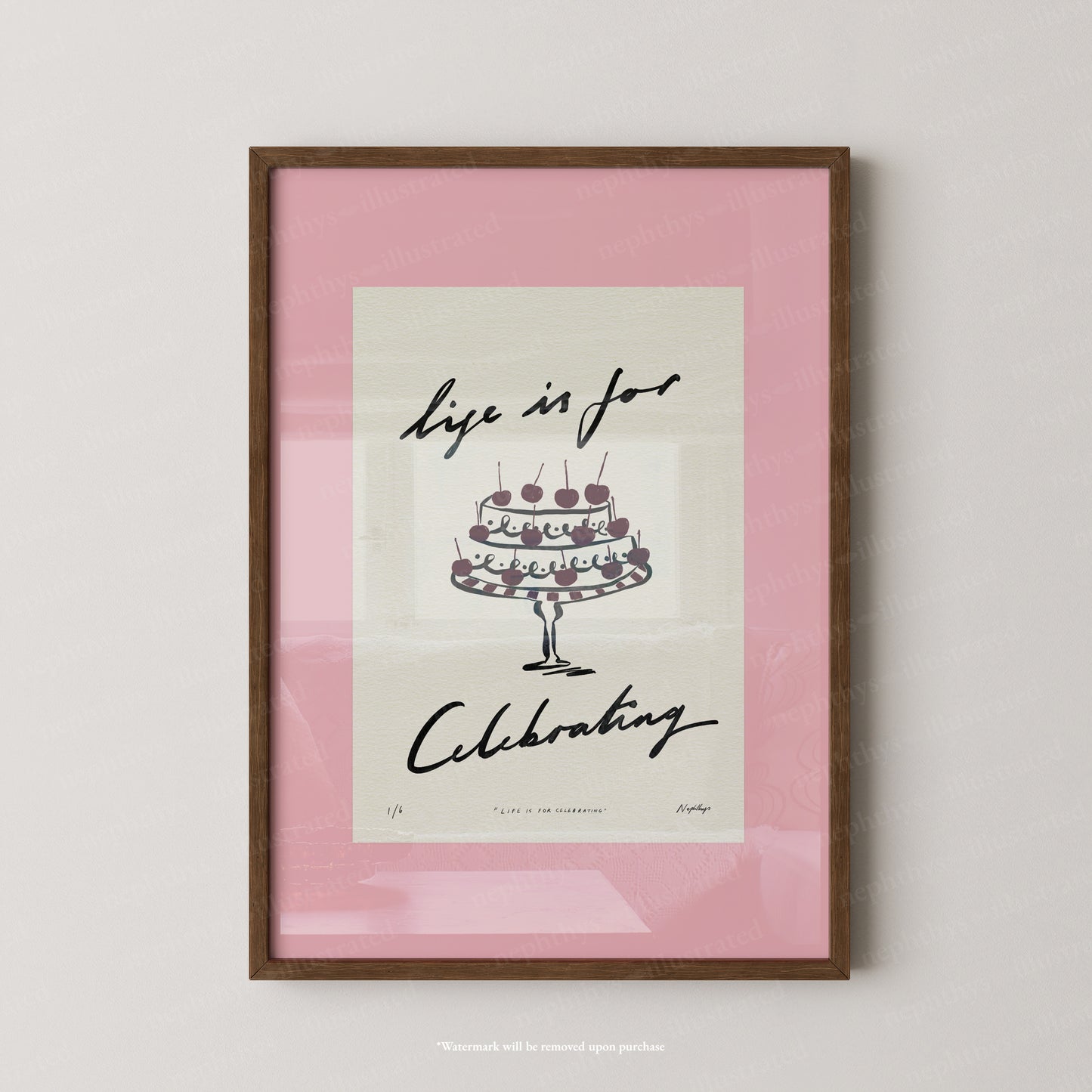 Life Is for Celebrating Print