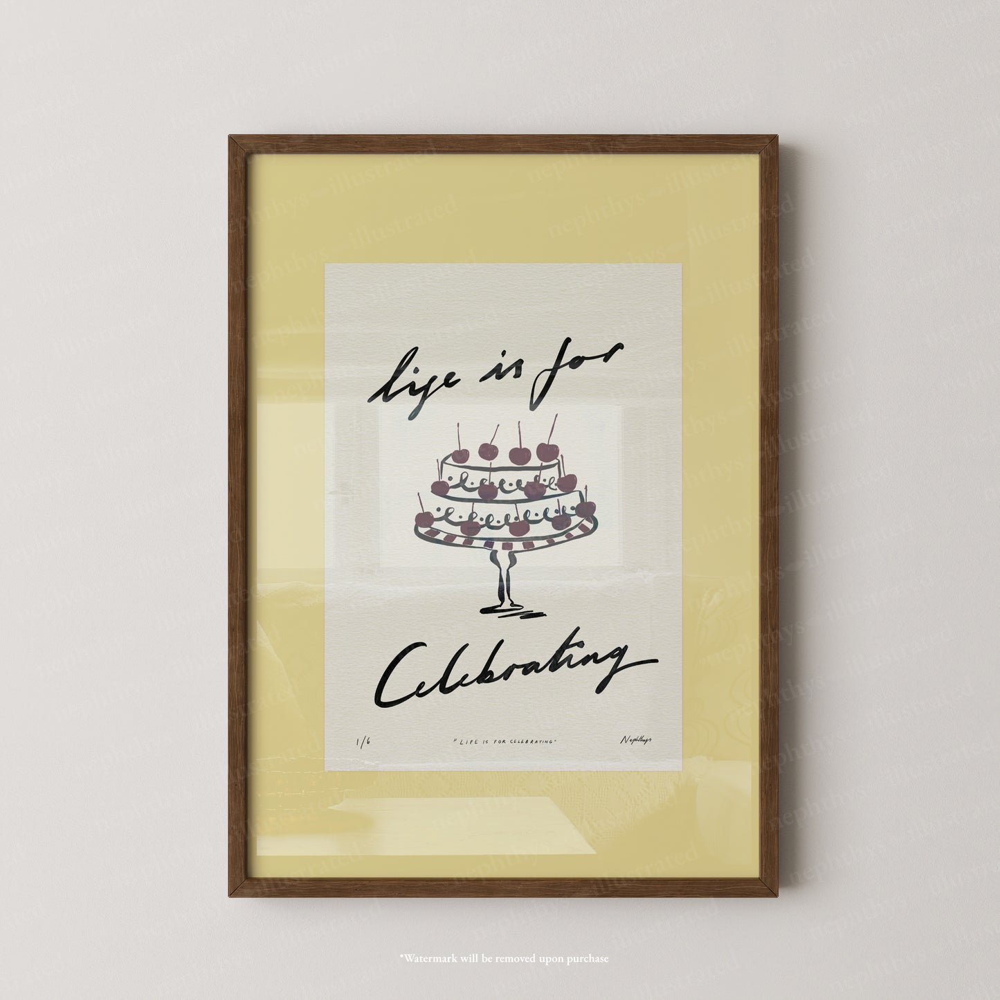 Life Is for Celebrating Print