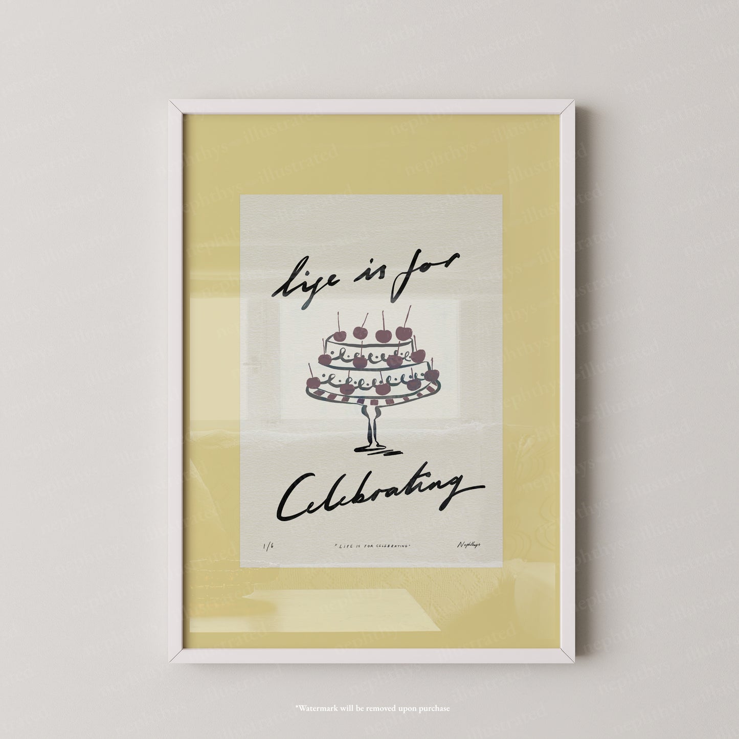 Life Is for Celebrating Print